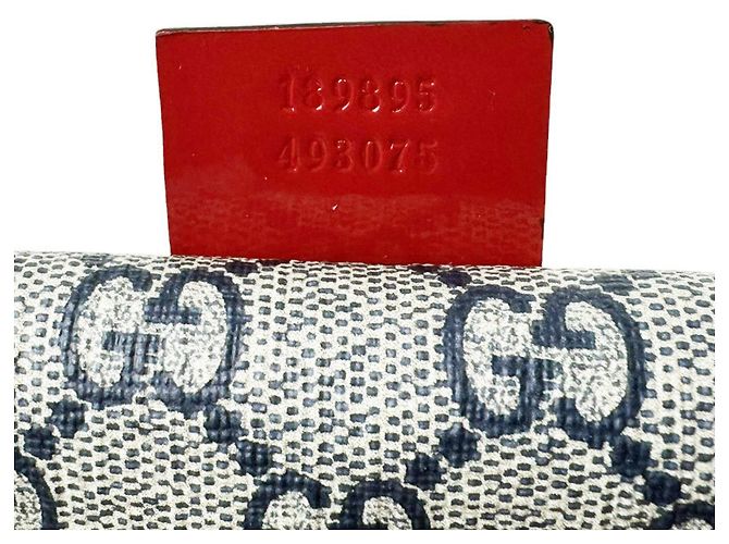 Borsa Gucci Boston Bag - Navy and Red - vista 14