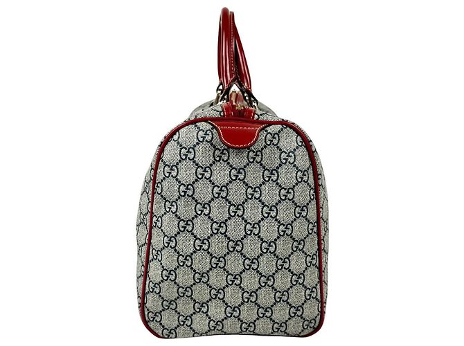 Borsa Gucci Boston Bag - Navy and Red - vista 2