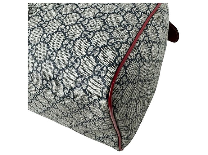 Borsa Gucci Boston Bag - Navy and Red - vista 8