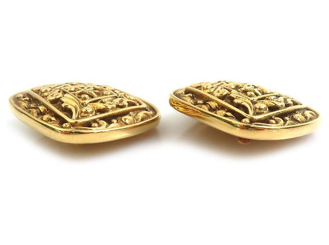 Orecchini a clip Chanel Gold - vista 3