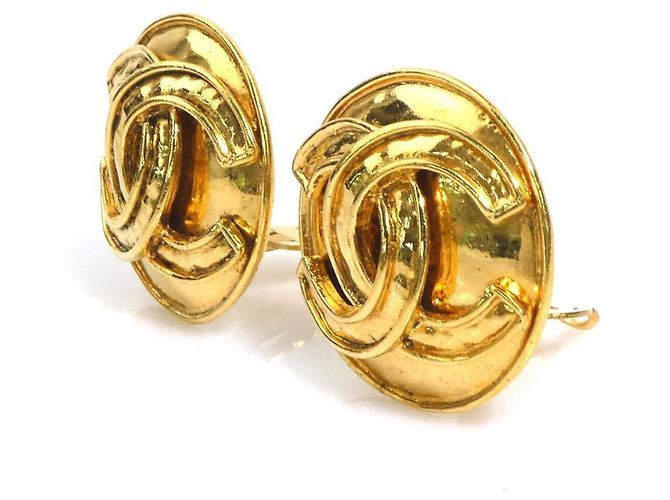 Orecchini a clip Chanel Gold - vista 3