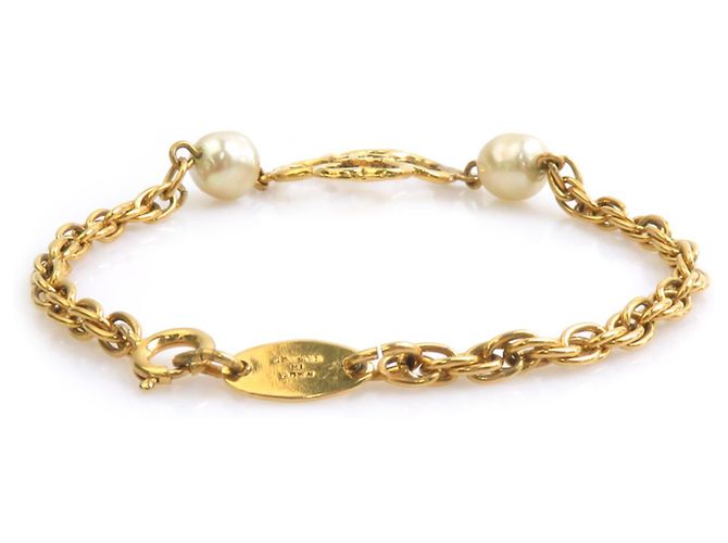 Chanel Gold Armband mit Anhängern - Ansicht 3