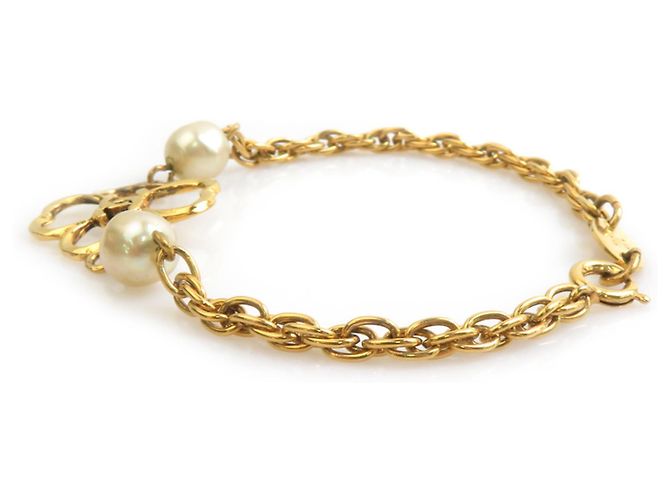 Chanel Gold Armband mit Anhängern - Ansicht 4