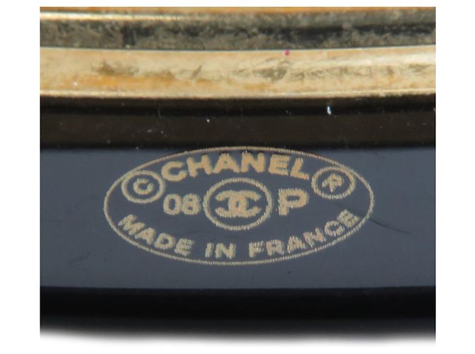 Fermiello Chanel in plastica nera - vista 8