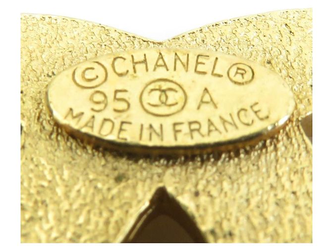 Spilla in metallo dorato Chanel - vista 11