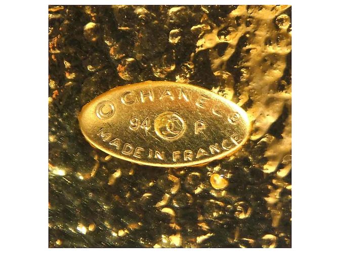Spilla in metallo dorato Chanel - vista 9