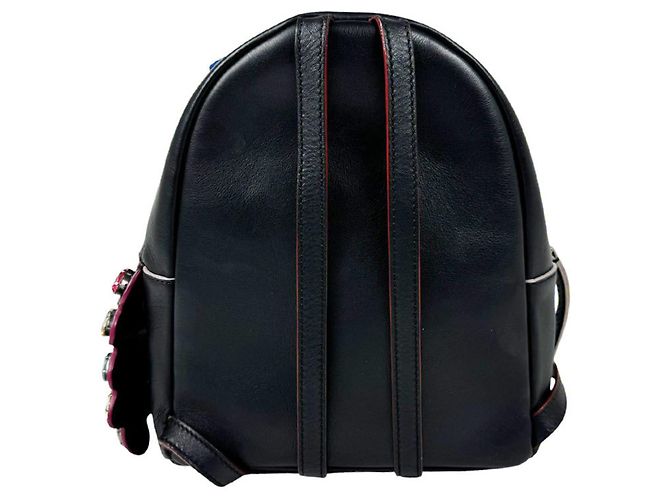 Fendi Black Leather Backpack - view 3