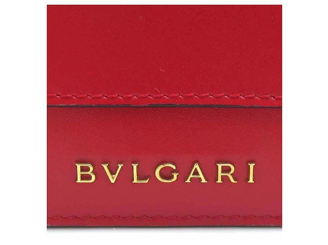 Bulgari Tarjetero Bvlgari Serpenti Forever de piel roja - vista 11