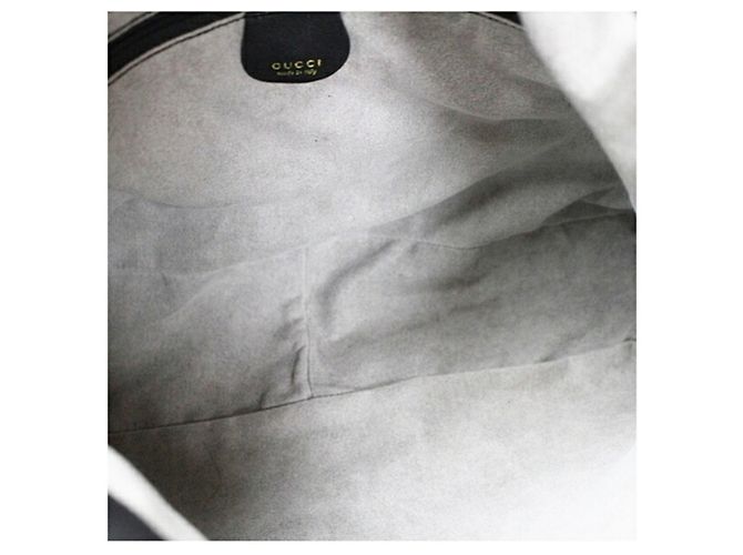 Borsa a tracolla Gucci Bamboo in pelle nera - vista 10