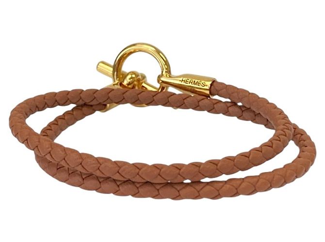 Hermès Pulseira de Couro Hermes Glenan Double Tour - vista 4