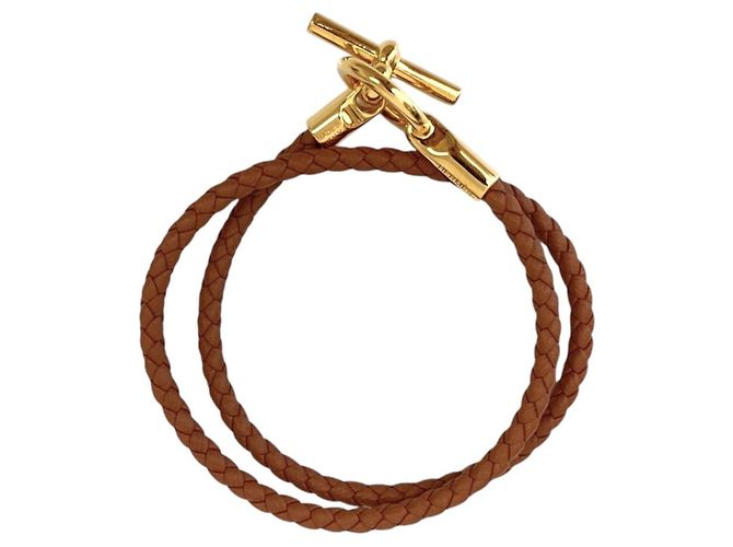 Hermès Pulseira de Couro Hermes Glenan Double Tour - vista 6