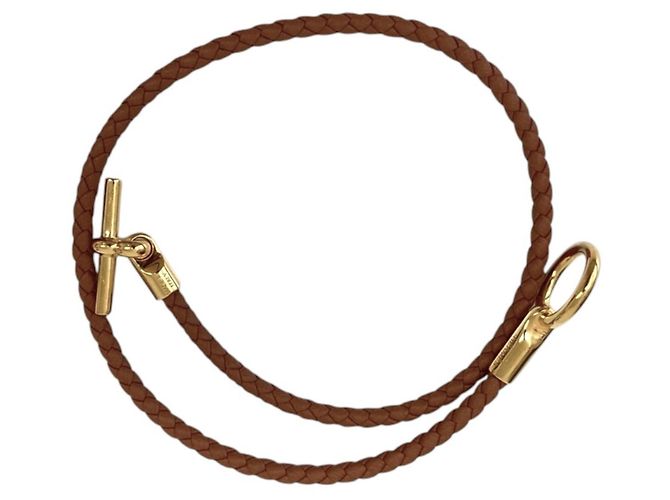 Hermès Pulseira de Couro Hermes Glenan Double Tour - vista 7