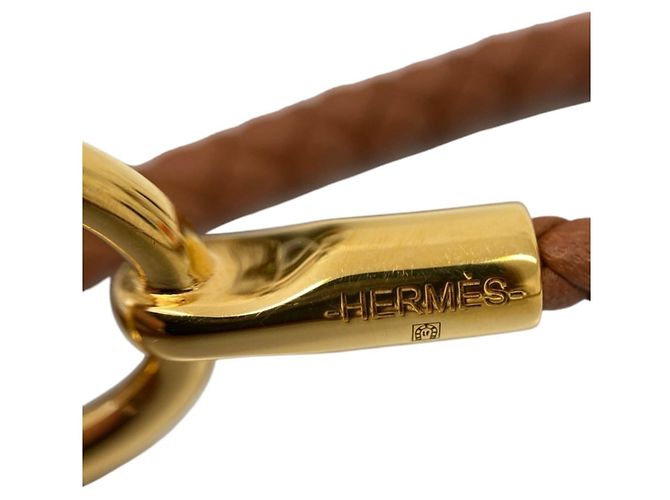 Hermès Pulseira de Couro Hermes Glenan Double Tour - vista 8