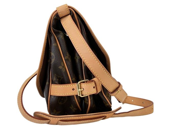 Borsa a tracolla Louis Vuitton Saumur 30 Monogram - vista 2