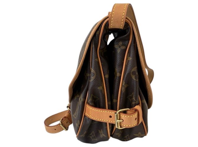 Borsa a tracolla Louis Vuitton Saumur 30 Monogram - vista 4