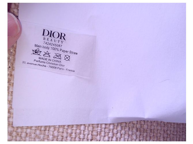 Dior Toile de Jouy Cabas Shopper Weltkarten-Motiv Blau-Weiß - Ansicht 5