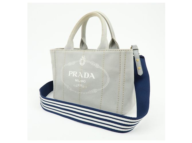 Prada Canapa Convertible Canvas Mini - vista 3