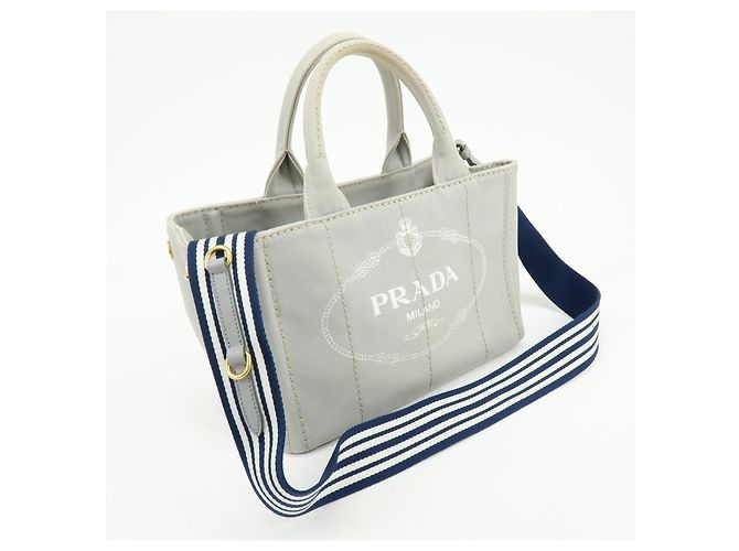 Prada Canapa Convertible Canvas Mini - vista 4