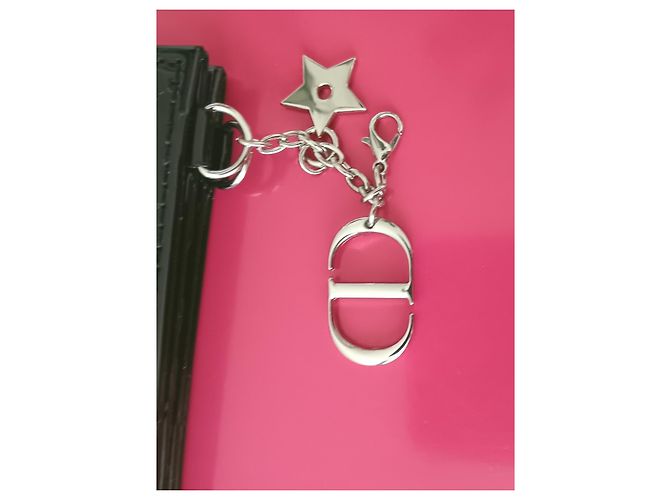 Dior Specchio da borsa compatto con ciondolo CD e stella - vista 3