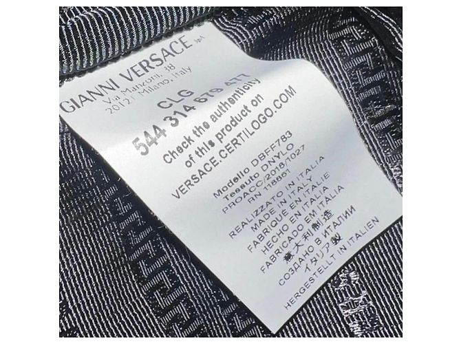 Mini Zaino Versace Palazzo – Nylon con Medusa (Mod. DBFF783) - vista 4