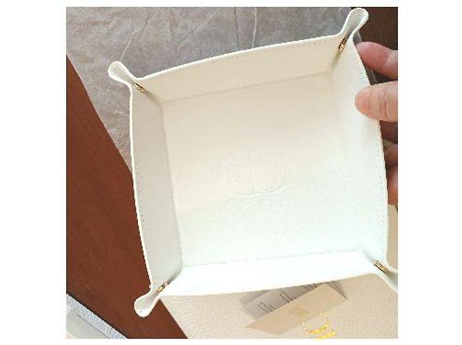 Dior White Faux Leather Valet Tray - view 9