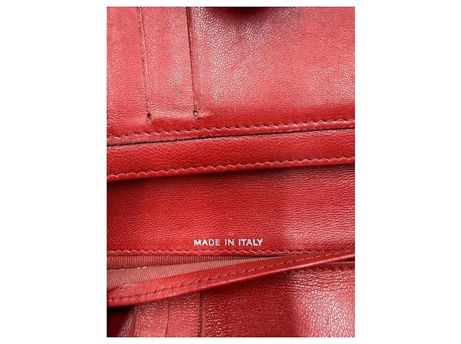 Chanel cartera de piel acolchada en rojo - vista 11