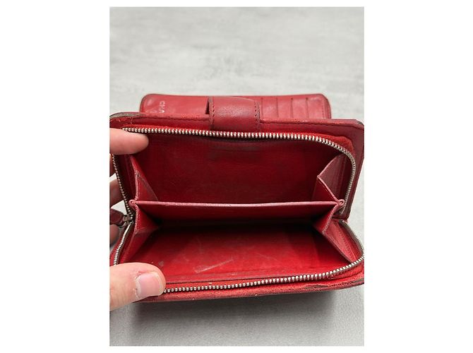 Chanel cartera de piel acolchada en rojo - vista 14