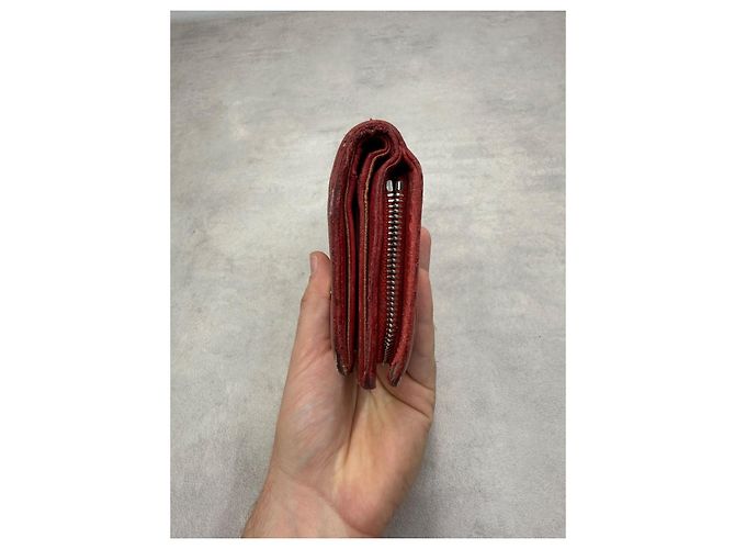 Chanel cartera de piel acolchada en rojo - vista 5