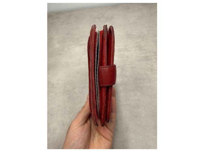 Chanel cartera de piel acolchada en rojo - vista 8
