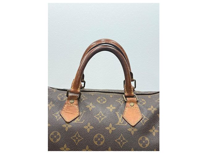 Louis Vuitton Speedy 30 Monogram toile marrone - vista 3
