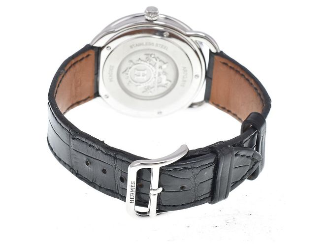 Hermès Hermes Arceau Quartz Stainless Steel and Alligator 40 - vista 2