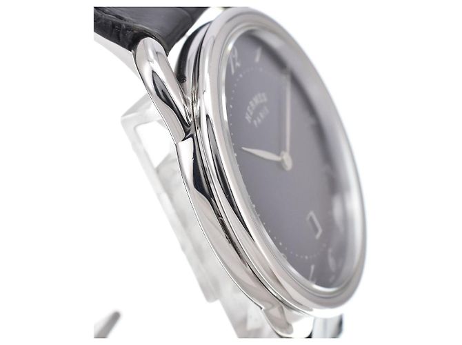 Hermès Hermes Arceau Quartz Stainless Steel and Alligator 40 - vista 5