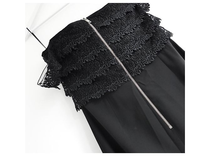 Givenchy Vestido bustier de renda preta Fall 2021 - vista 10