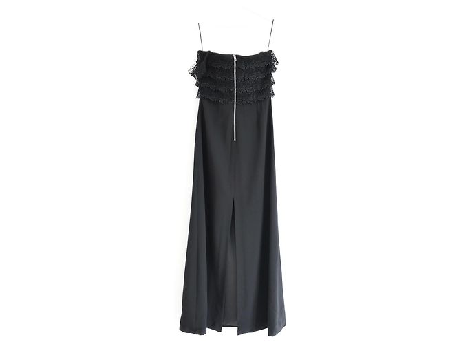 Givenchy Vestido bustier de renda preta Fall 2021 - vista 3
