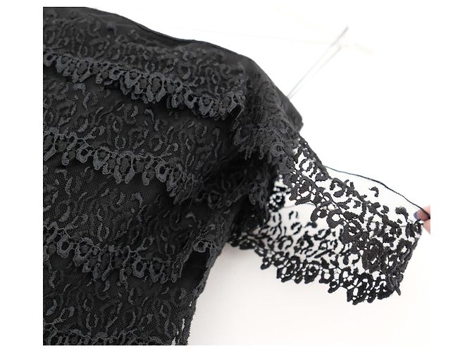 Givenchy Vestido bustier de renda preta Fall 2021 - vista 5