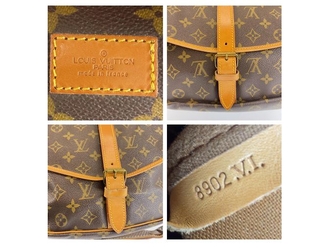 Borsa a tracolla Louis Vuitton Monogram Saumur 35 - vista 10