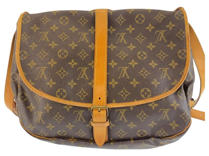 Borsa a tracolla Louis Vuitton Monogram Saumur 35 - vista 2