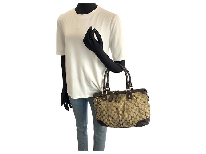 Borsa Tote Gucci GG Canvas Sukey - vista 7
