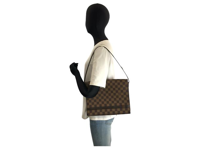 Borsa a tracolla Louis Vuitton Damier Tribeca Carre - vista 8