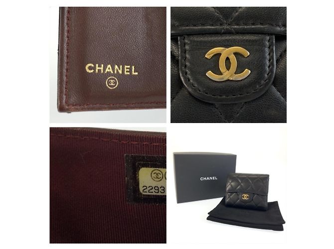 Portafoglio Chanel Coco Mark Matelassé tri-fold - vista 3