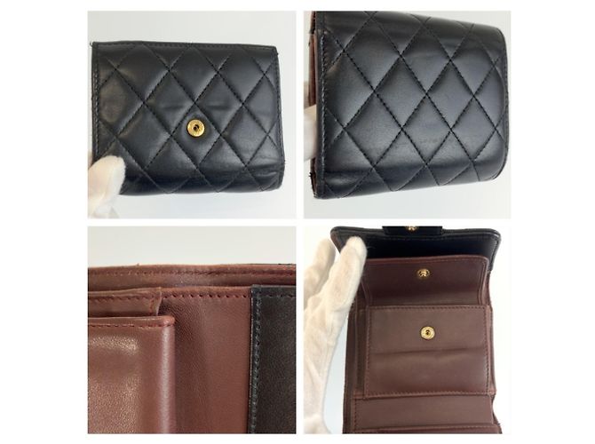 Portafoglio Chanel Coco Mark Matelassé tri-fold - vista 9
