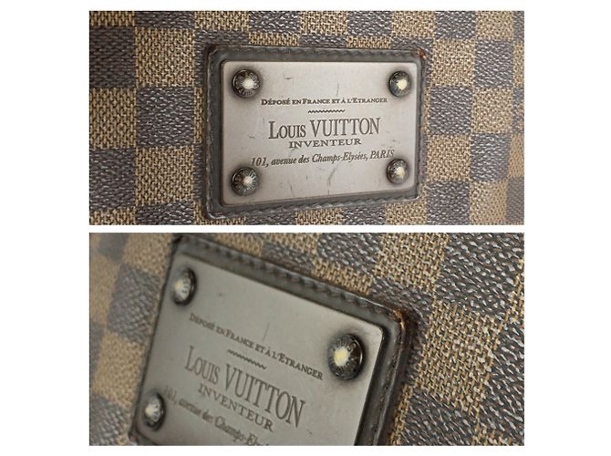 Borsa a spalla Louis Vuitton Damier Brooklyn MM - vista 5