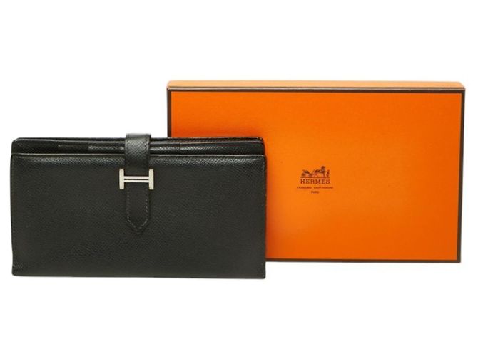 Béarn Hermès Hermes Bearn Soufflé Bi-fold langes Portemonnaie - Ansicht 12