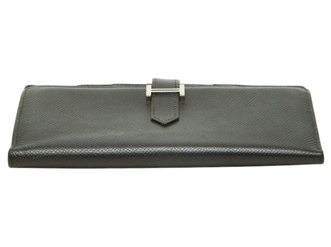 Béarn Hermès Hermes Bearn Soufflé Bi-fold langes Portemonnaie - Ansicht 3