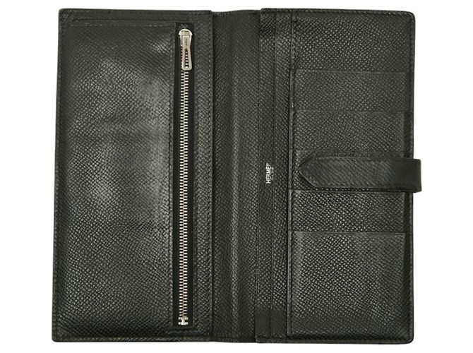 Béarn Hermès Hermes Bearn Soufflé Bi-fold langes Portemonnaie - Ansicht 6