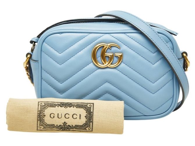Borsa Camera Gucci GG Marmont Matelassé - vista 7