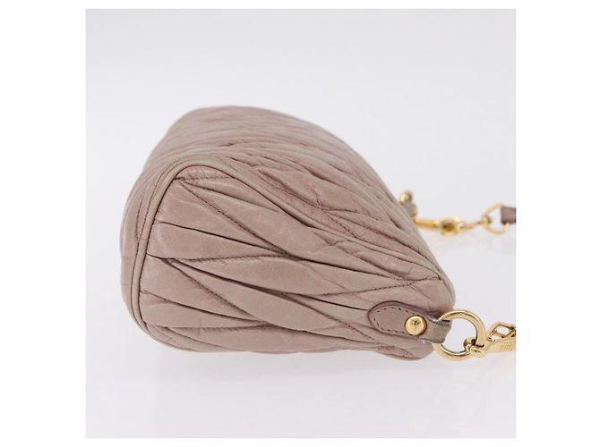 Miu Miu Mini Borsa a Spalla in Pelle Matelassé - vista 3