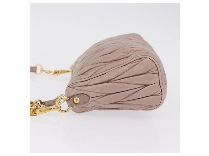 Miu Miu Mini Borsa a Spalla in Pelle Matelassé - vista 4