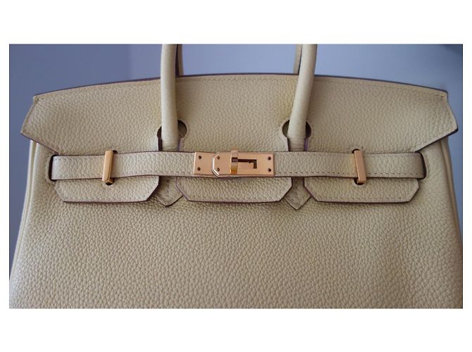 Hermès Birkin 25 Pelle Togo Giallo - vista 10
