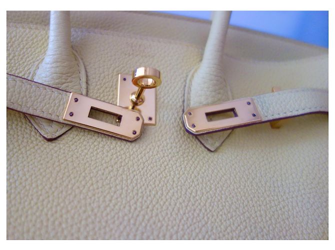 Hermès Birkin 25 Pelle Togo Giallo - vista 12